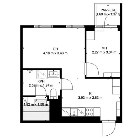 Modern 1br With Sauna & Balcony Apartmán